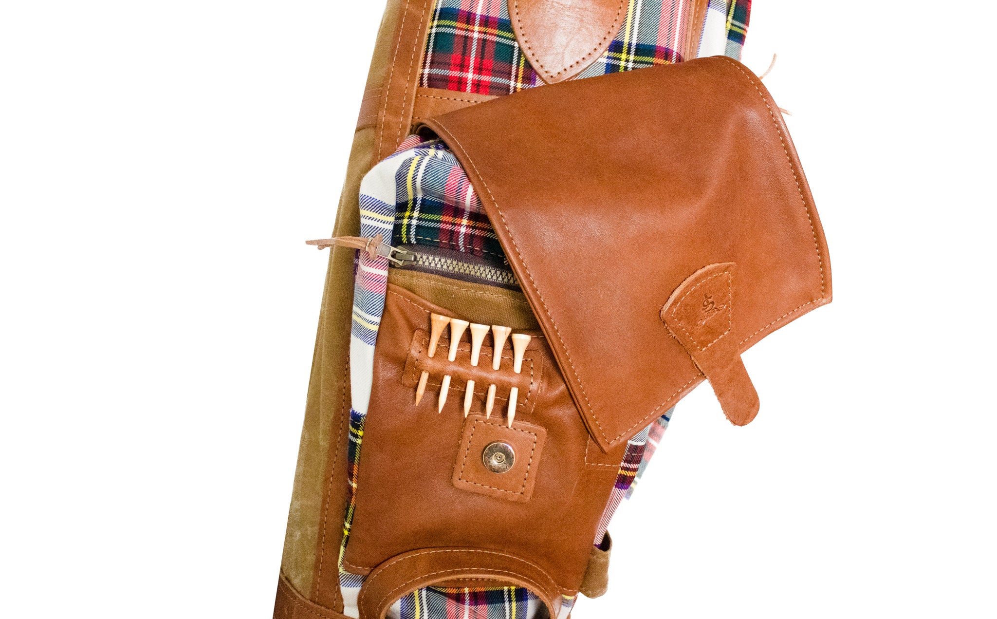 8 Airliner Style Tartan Golf Bag