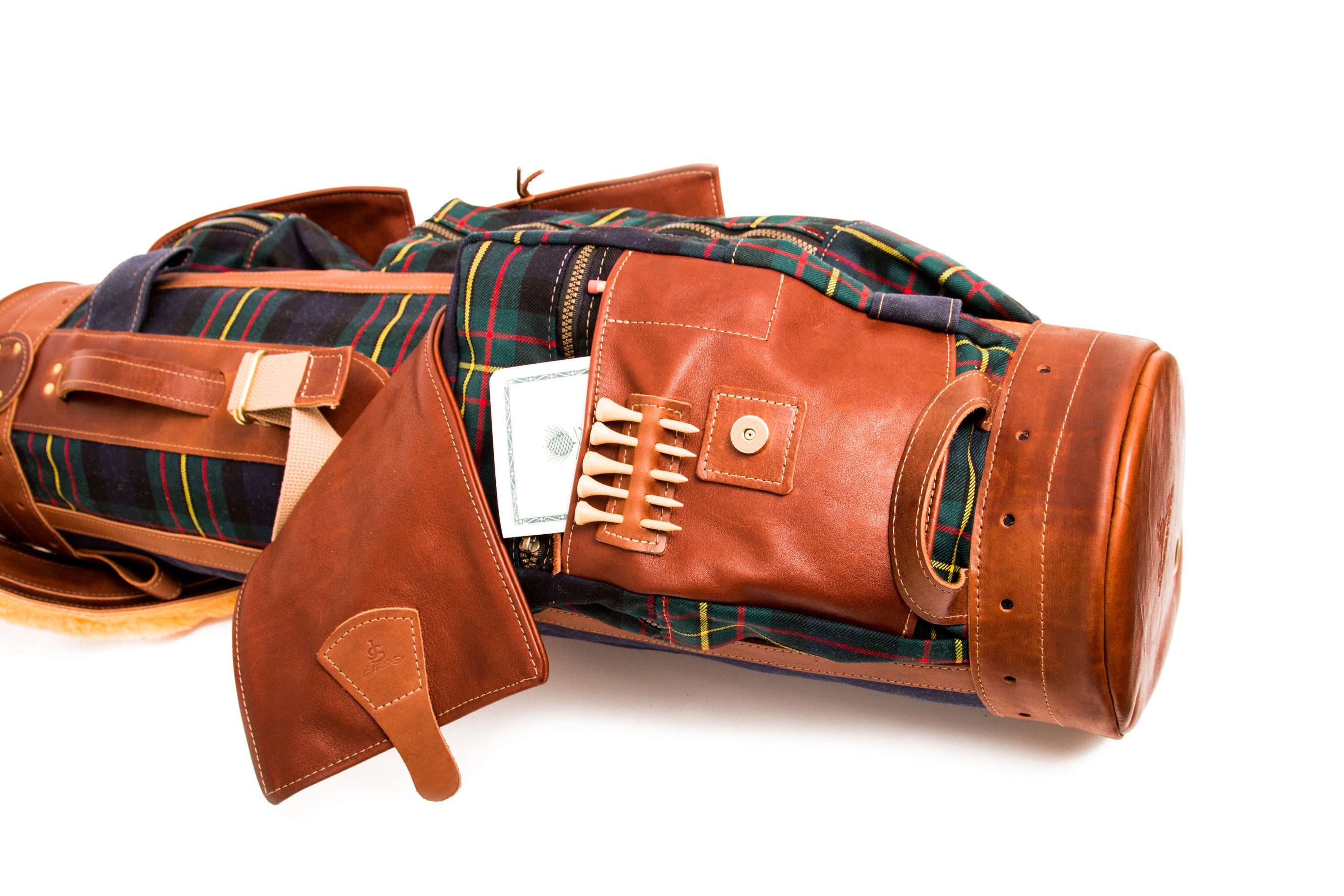 8 Gran Tour Style Tartan Golf Bag