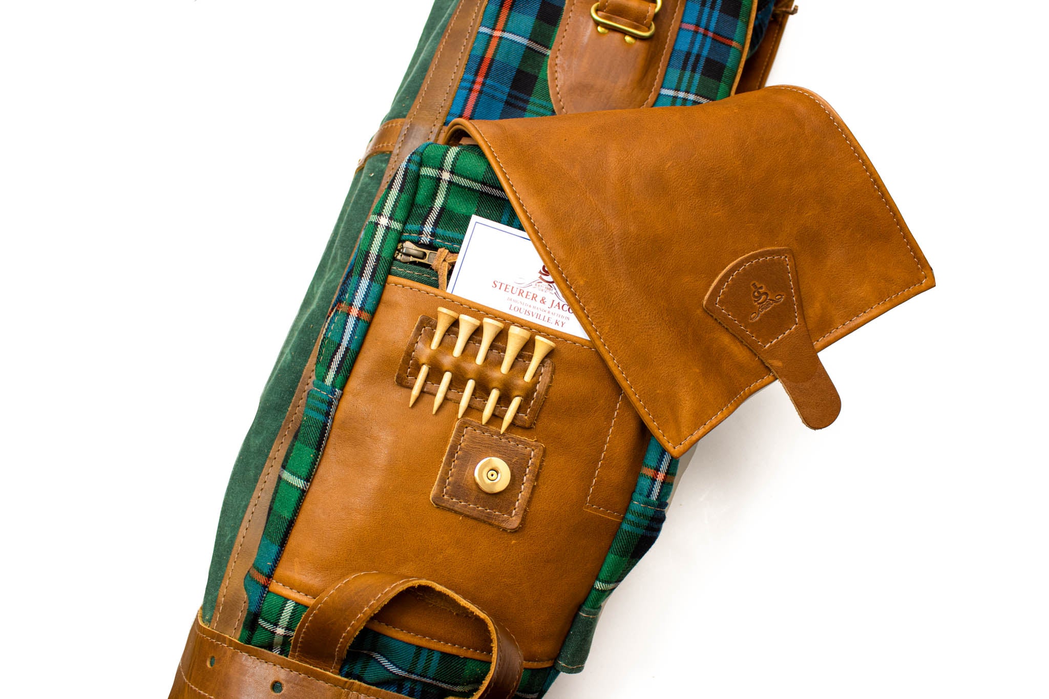 8 Gran Tour Style Tartan Golf Bag