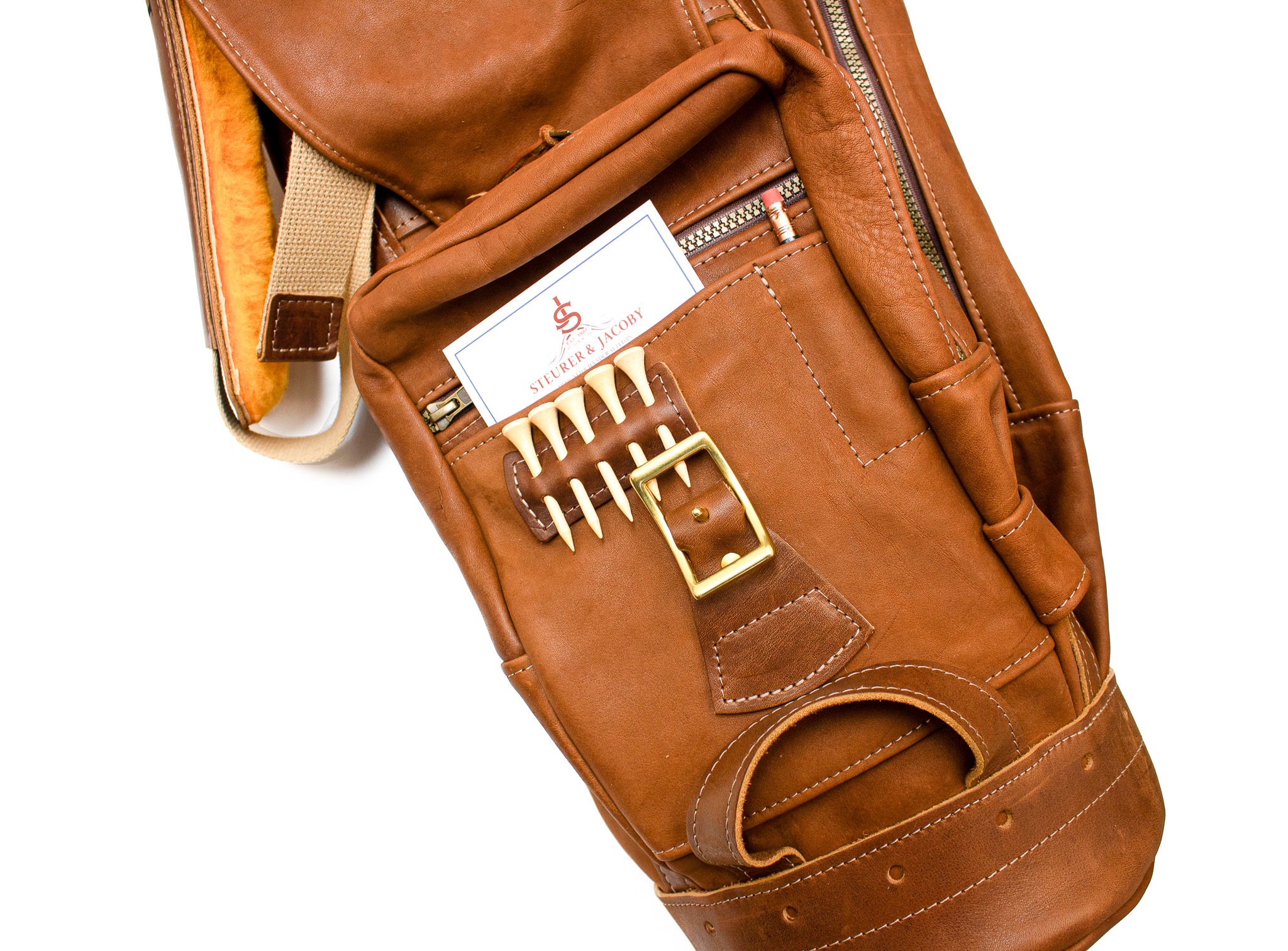 8 Premium Leather Airliner Style Golf Bag