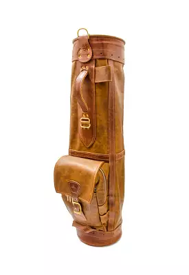 8 Premium Leather Sunday Style Golf Bag