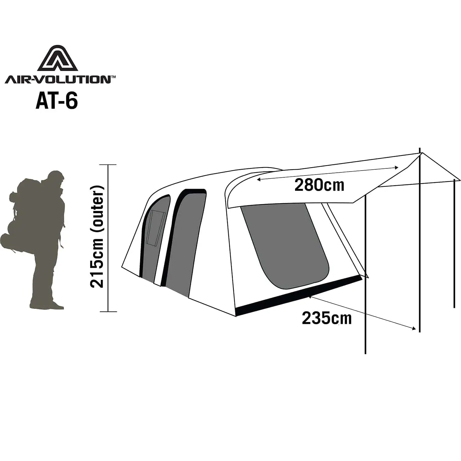 AIR-VOLUTION AT-6 TENT - PRE ORDER FOR CHRISTMAS DELIVERY