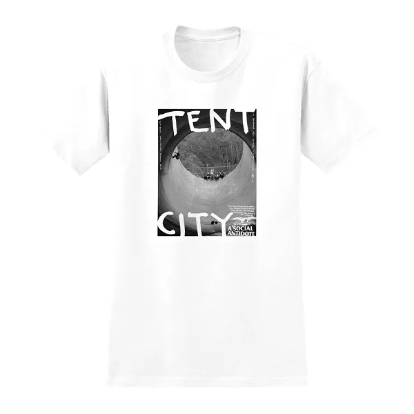 Anti Hero Tent City T-Shirt - White/Photo Print