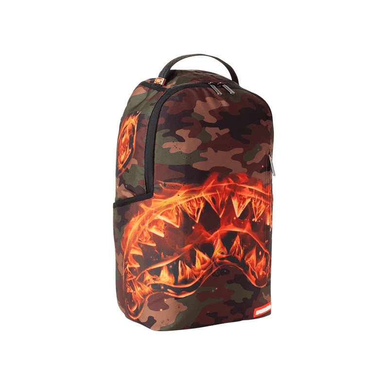 [B2221] Sprayground Fire Shark Backpack