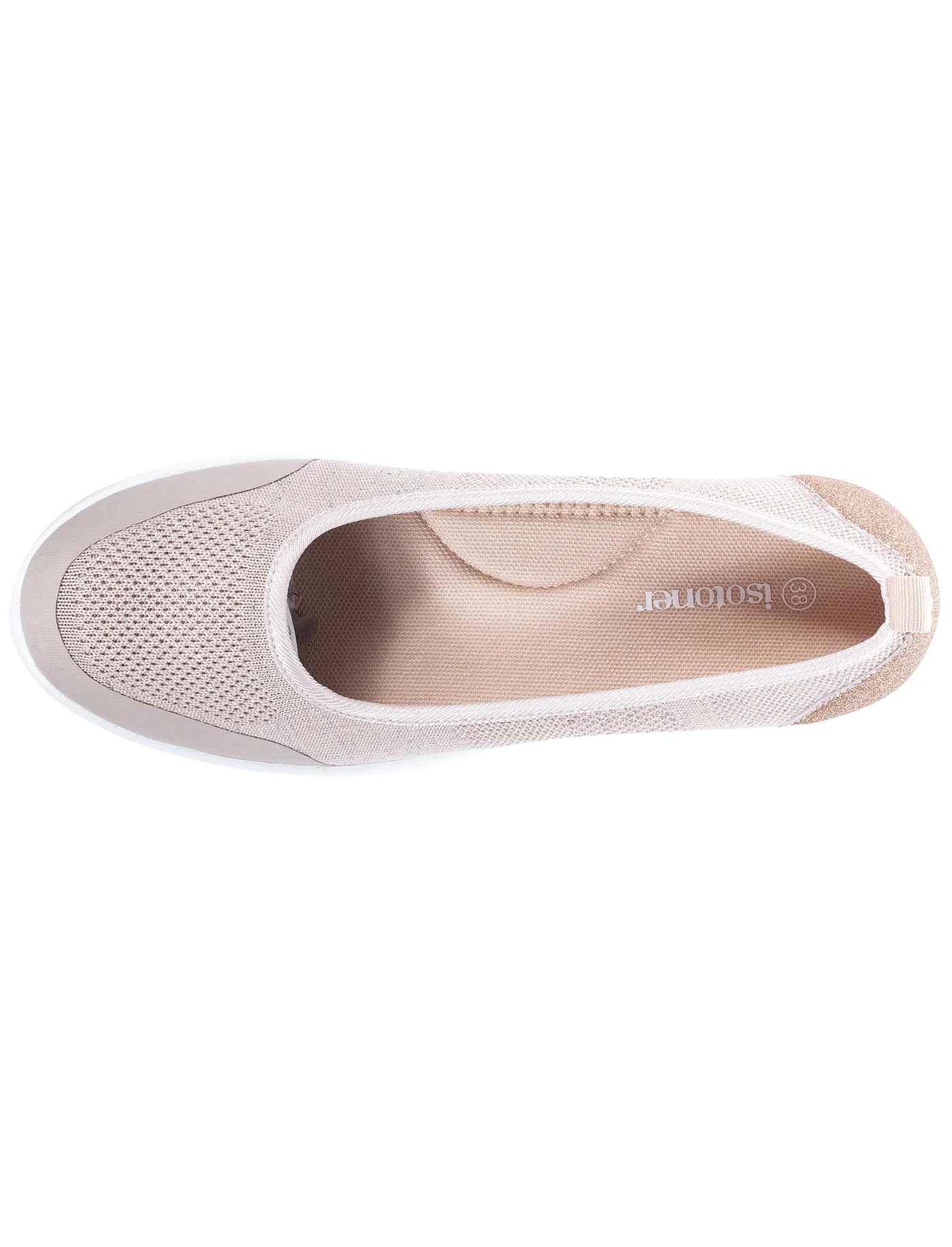 Ballerines Femme slip-on Rose poudré