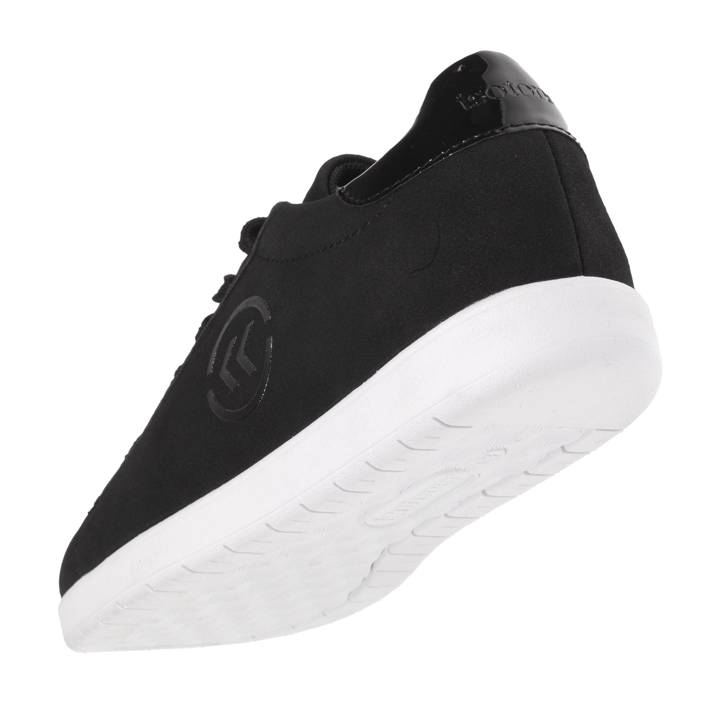 Baskets Confort Femme Effet Nubuck Noir