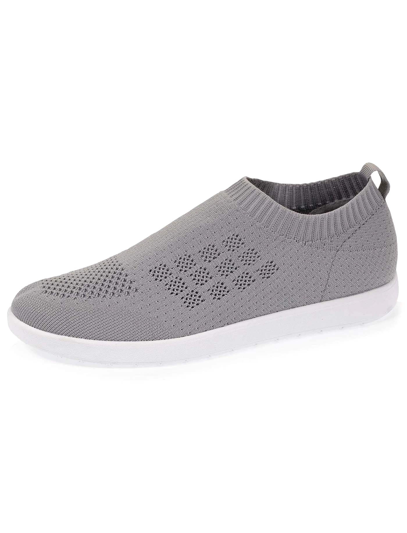 Baskets Confort Femme Slip-on Gris