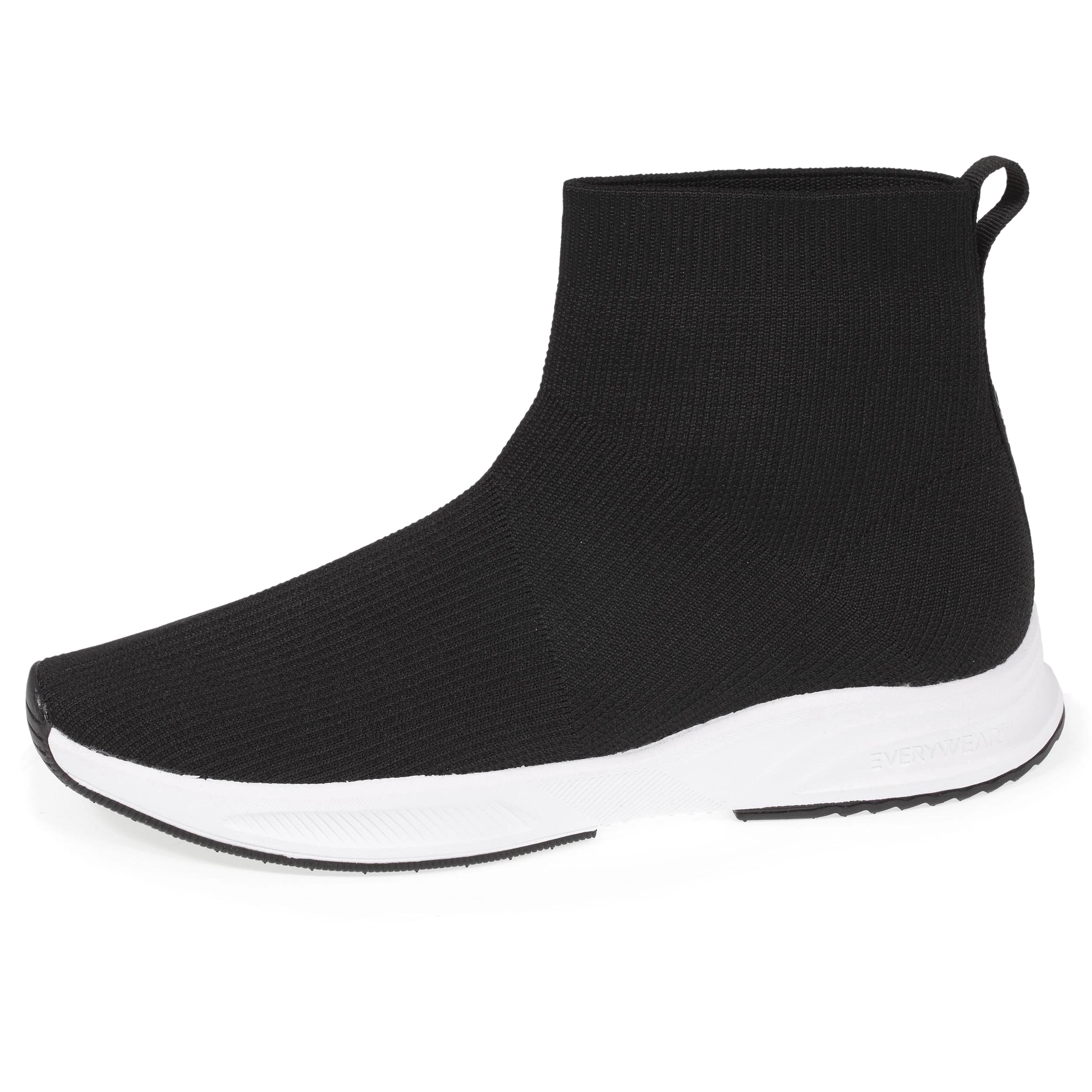 Baskets Confort Femme Slip-on Hautes Noir