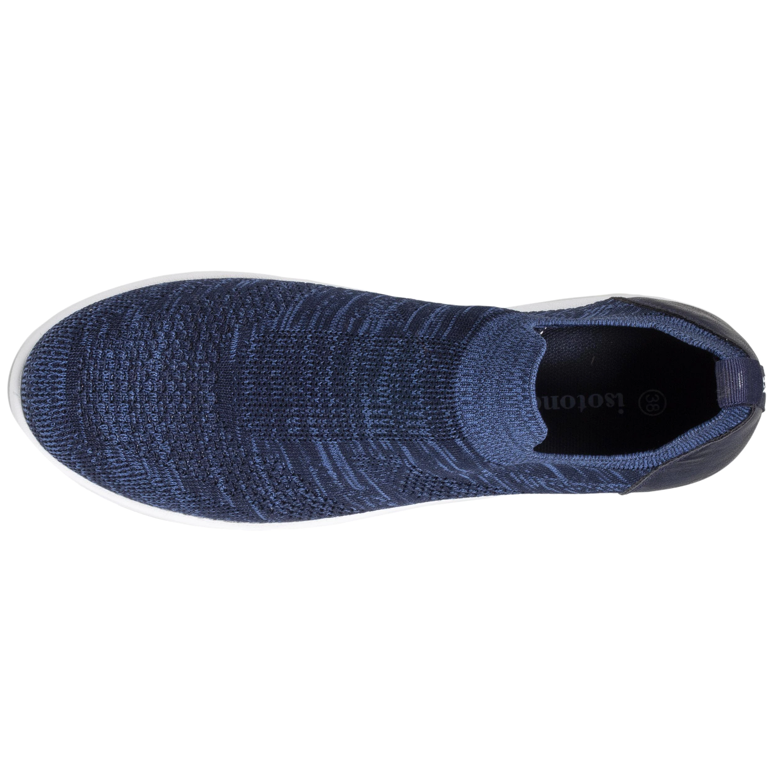 Baskets Confort Femme Slip-on Marine