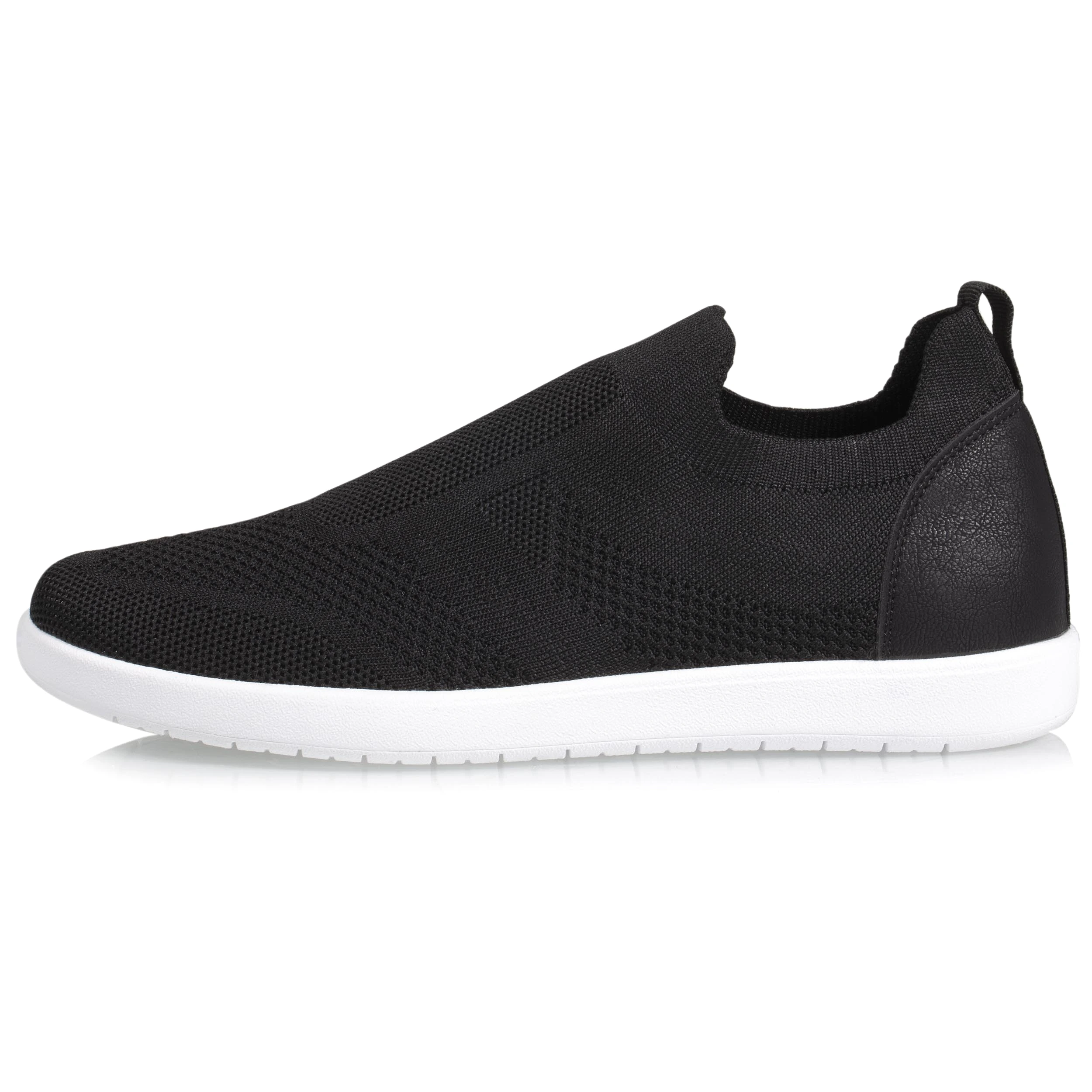 Baskets Confort Femme Slip-on Noir