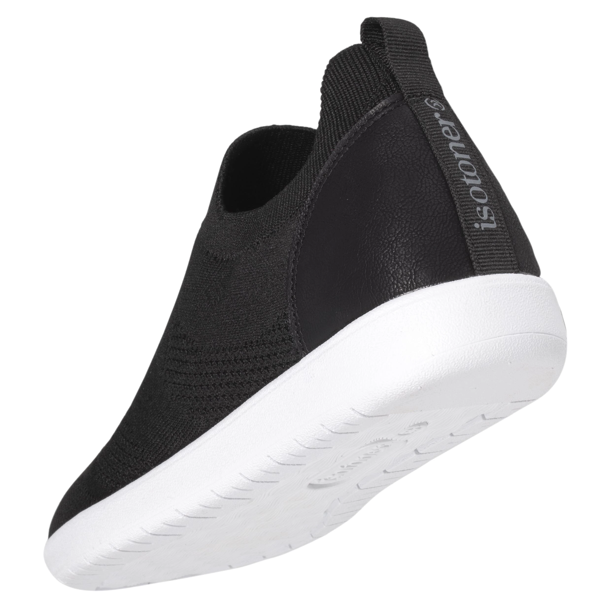 Baskets Confort Femme Slip-on Noir