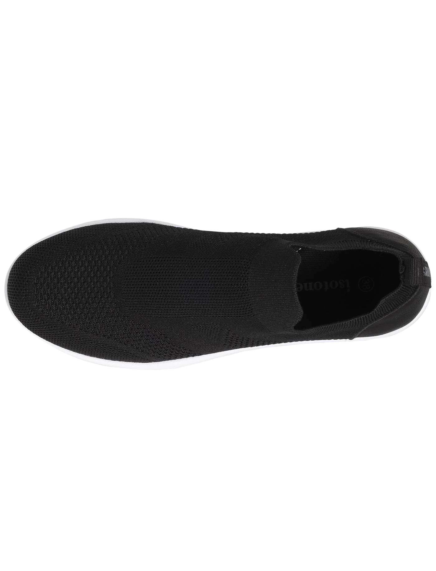 Baskets Confort Femme Slip-on Noir