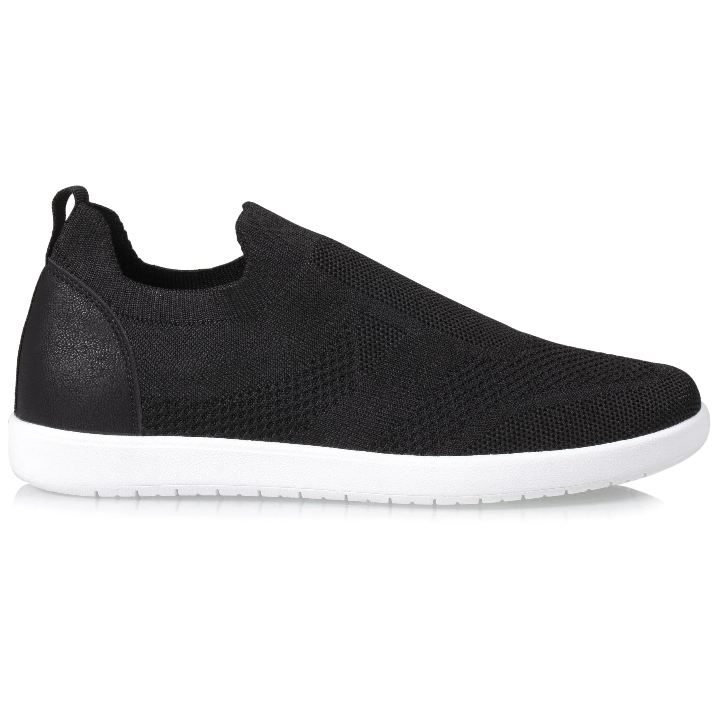 Baskets Confort Femme Slip-on Noir