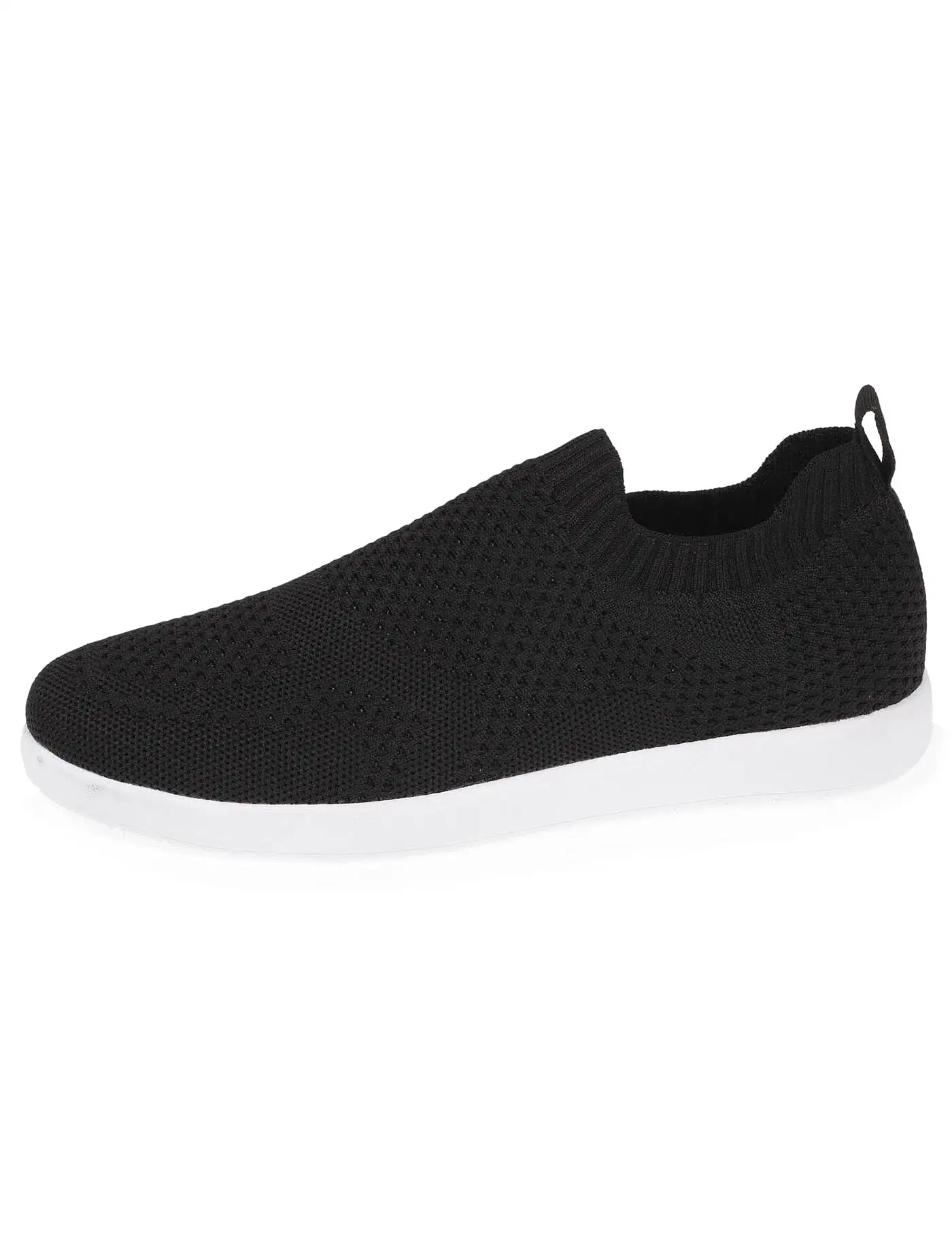 Baskets Confort Femme Slip-on Noir