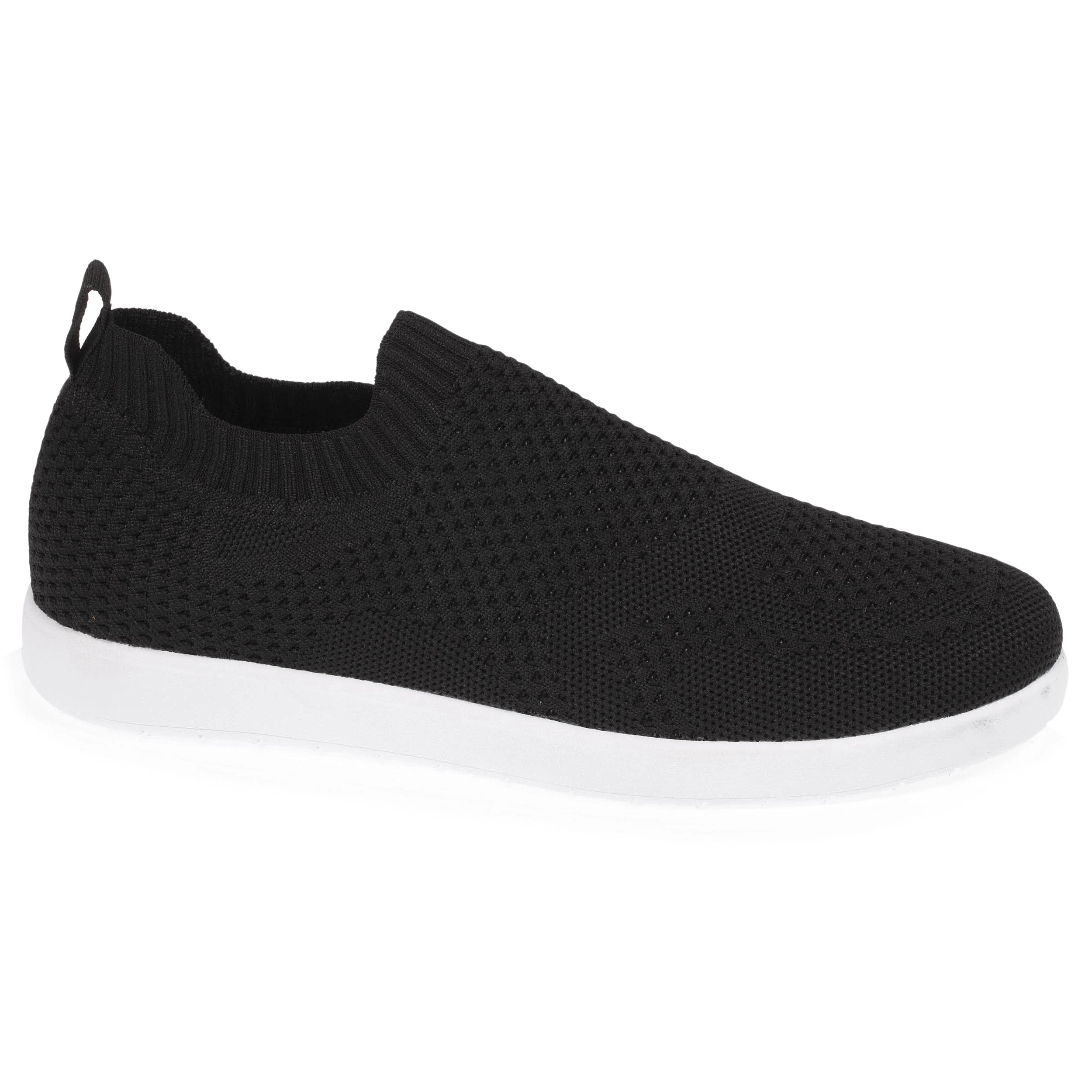 Baskets Confort Femme Slip-on Noir