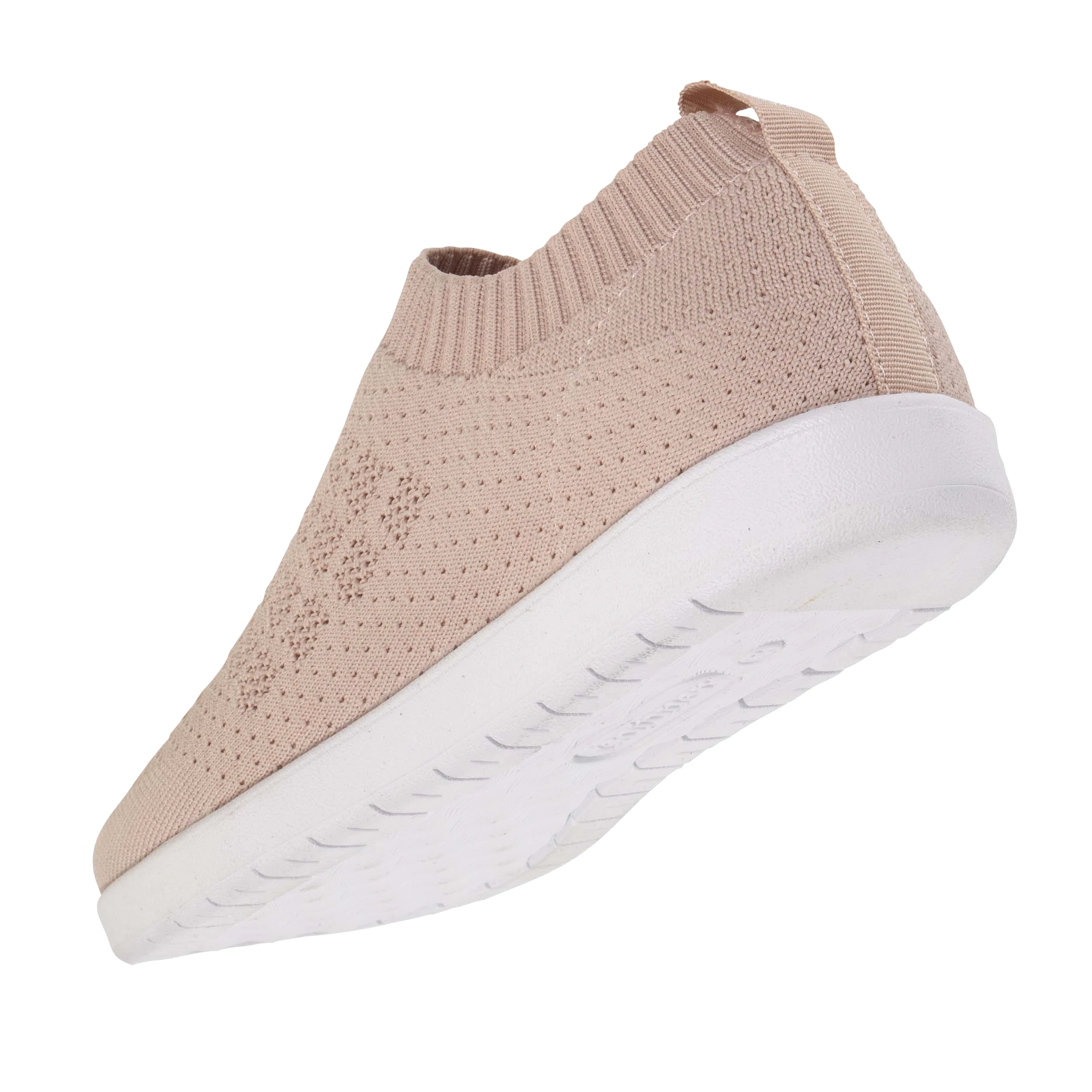 Baskets Confort Femme Slip-on Rose