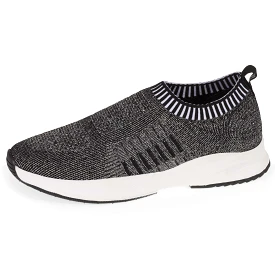 Baskets Confort Femme Slip-on Silver