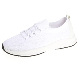 Baskets Confort Femme slip-on à lacets Blanc