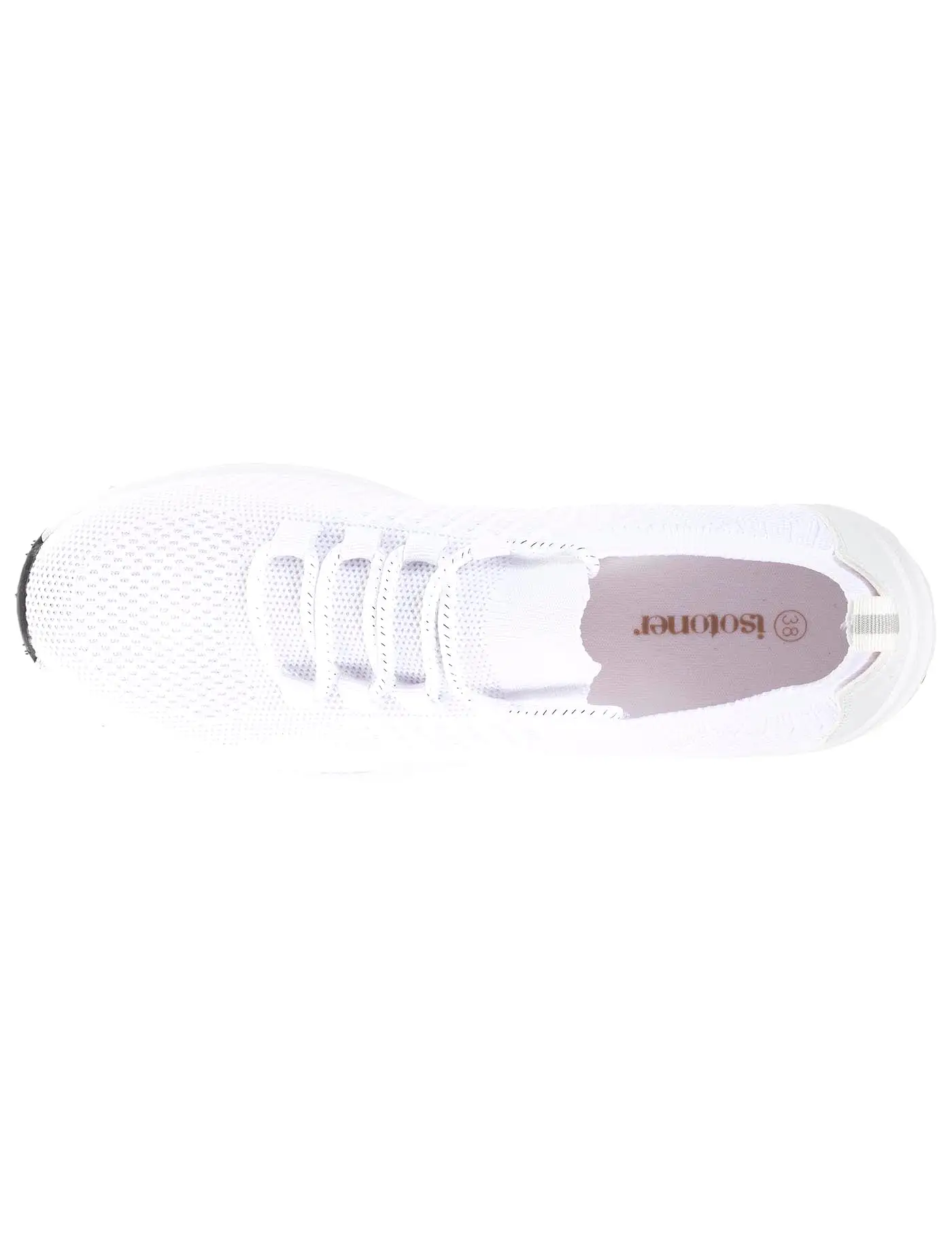 Baskets Confort Femme slip-on à lacets Blanc