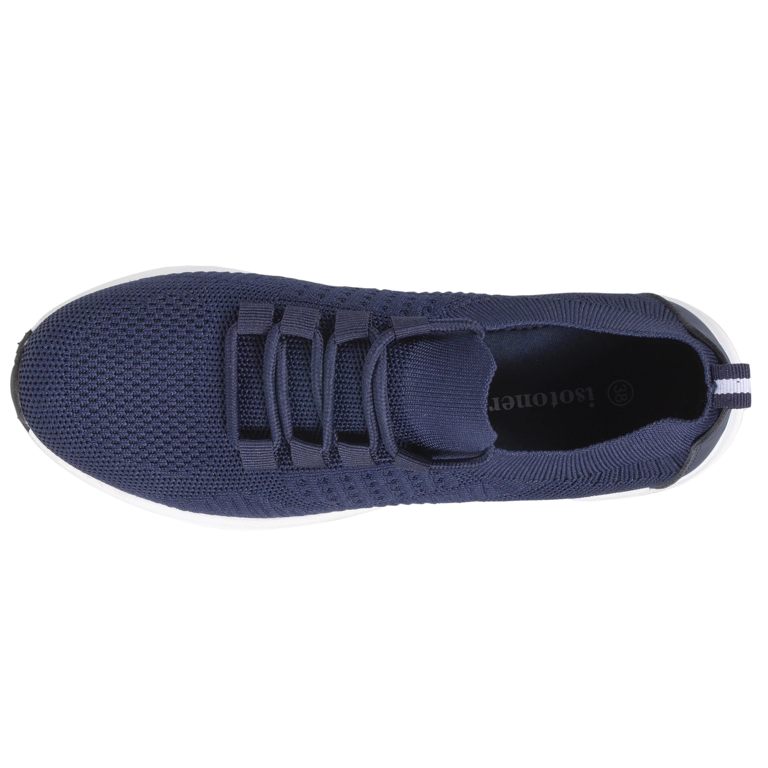 Baskets Confort Femme Slip-on à lacets Marine