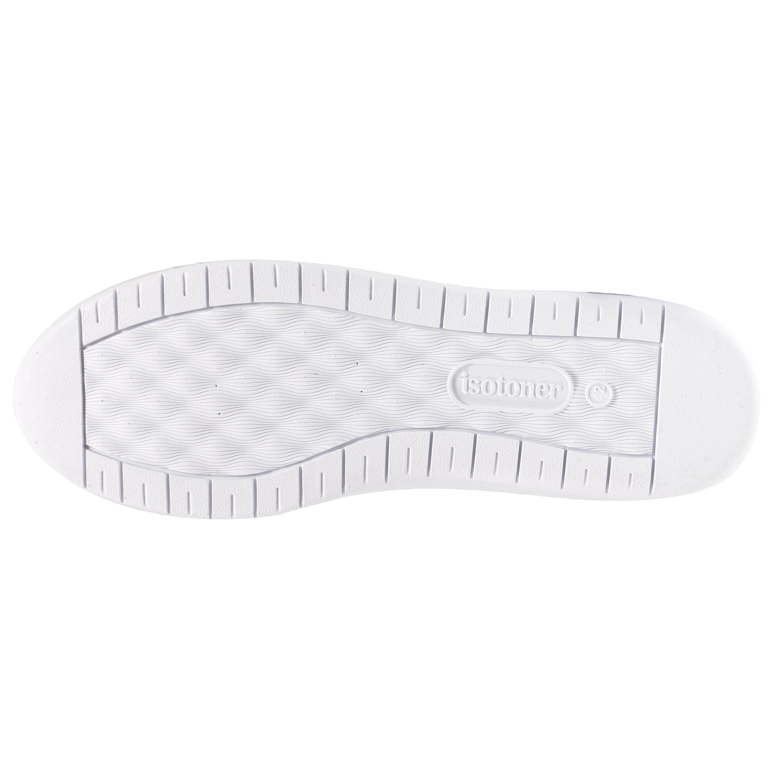 Baskets Confort Homme Effet Grainé Blanc