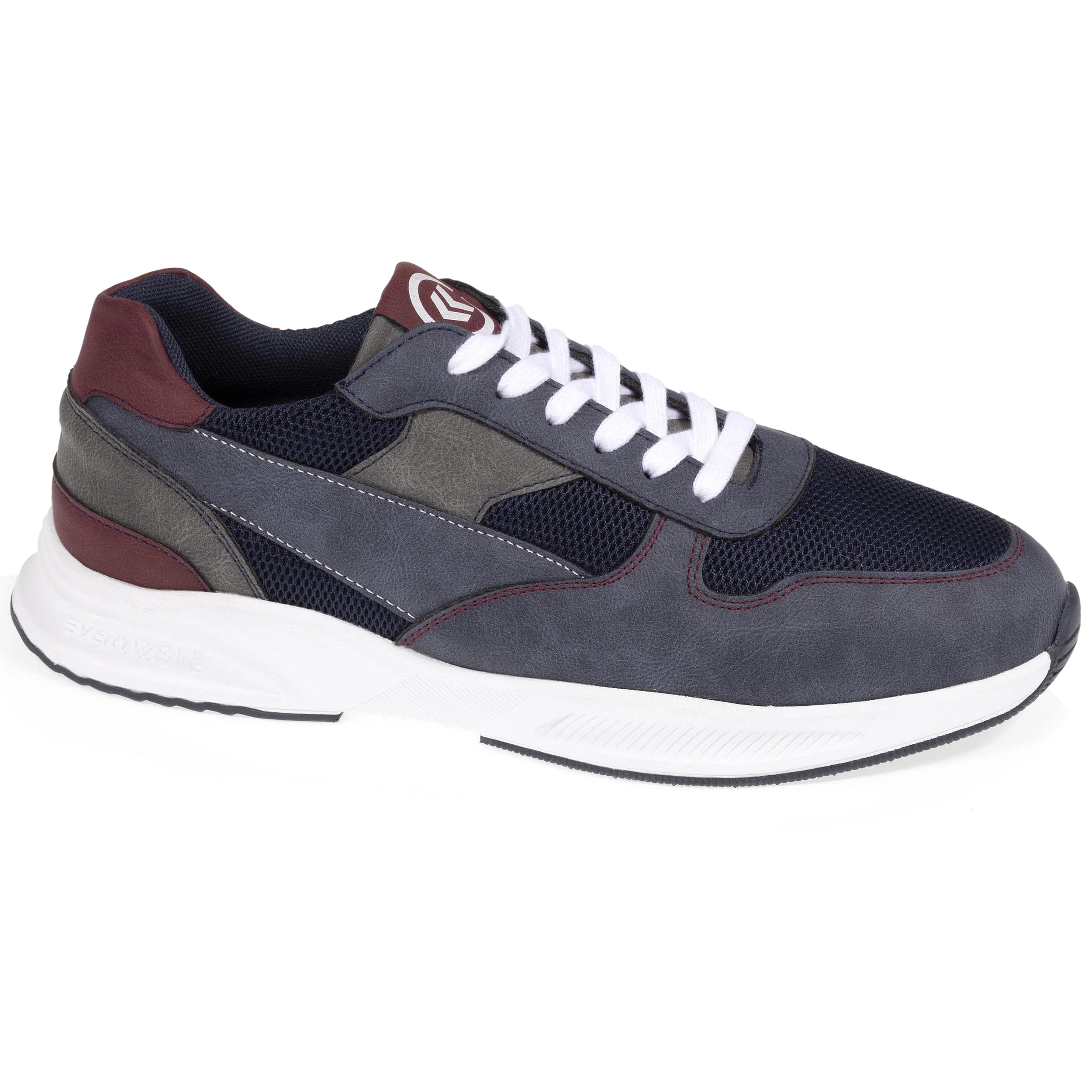 Baskets Confort Homme Semelle Sport Bleu