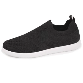 Baskets Confort Homme Slip-on Noir