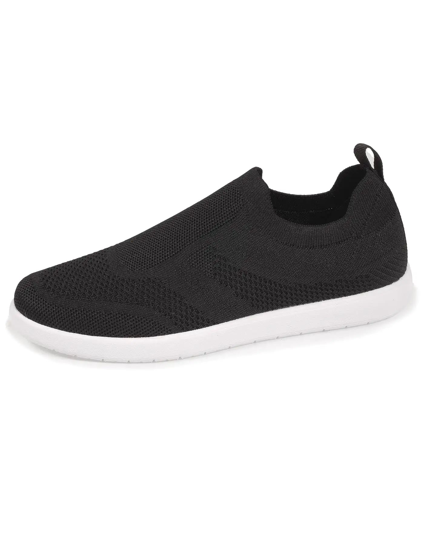 Baskets Confort Homme Slip-on Noir