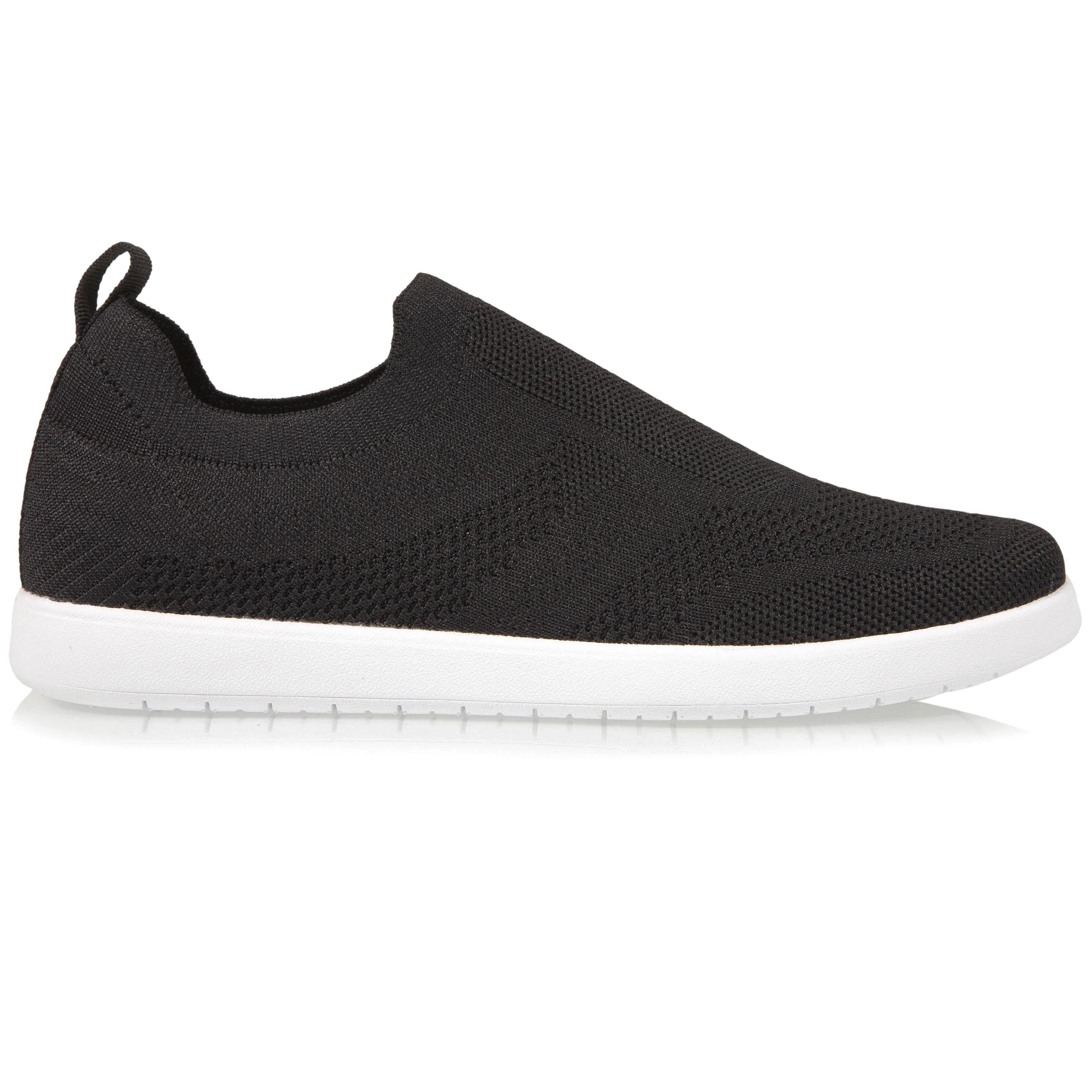 Baskets Confort Homme Slip-on Noir