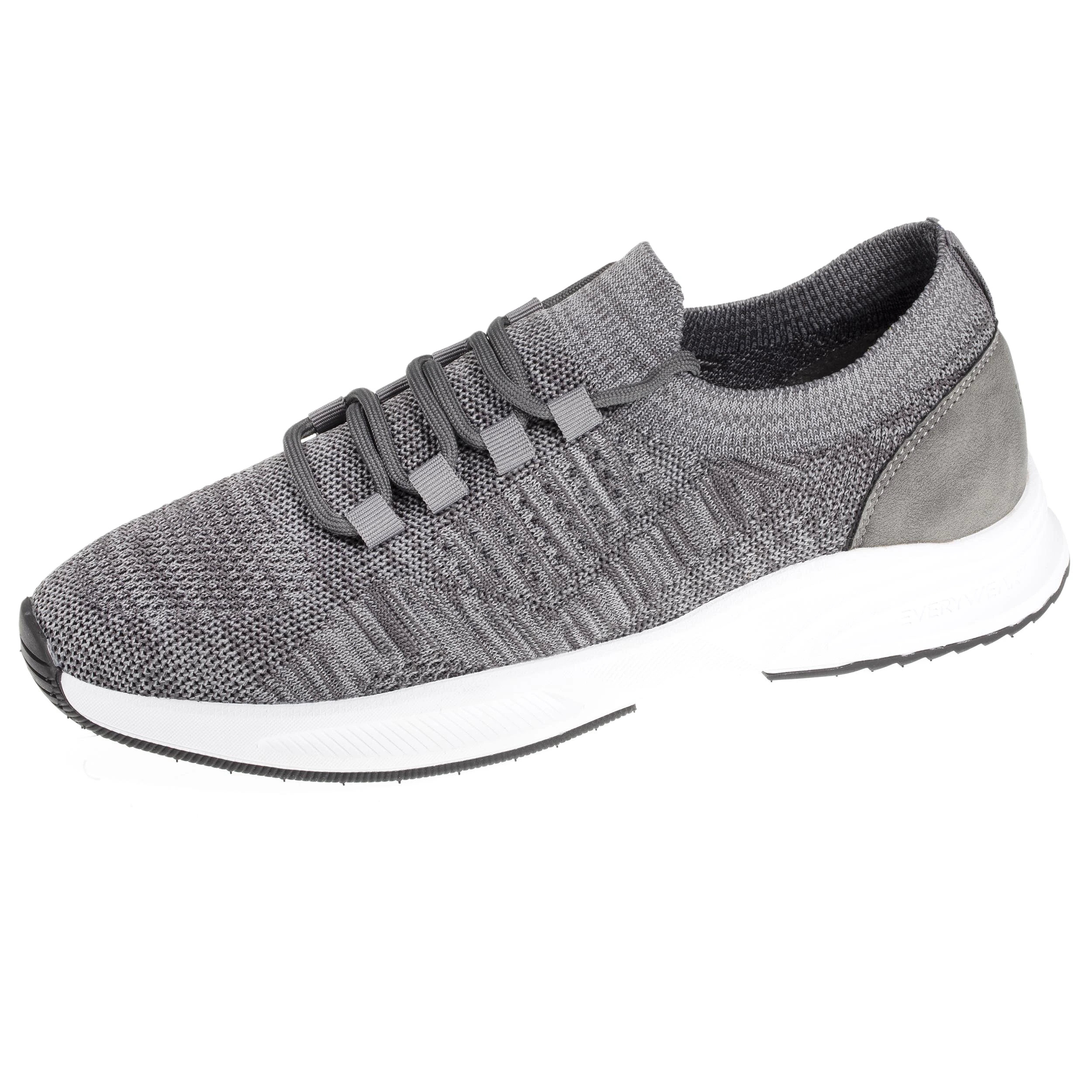 Baskets Confort Homme slip-on à lacets Gris