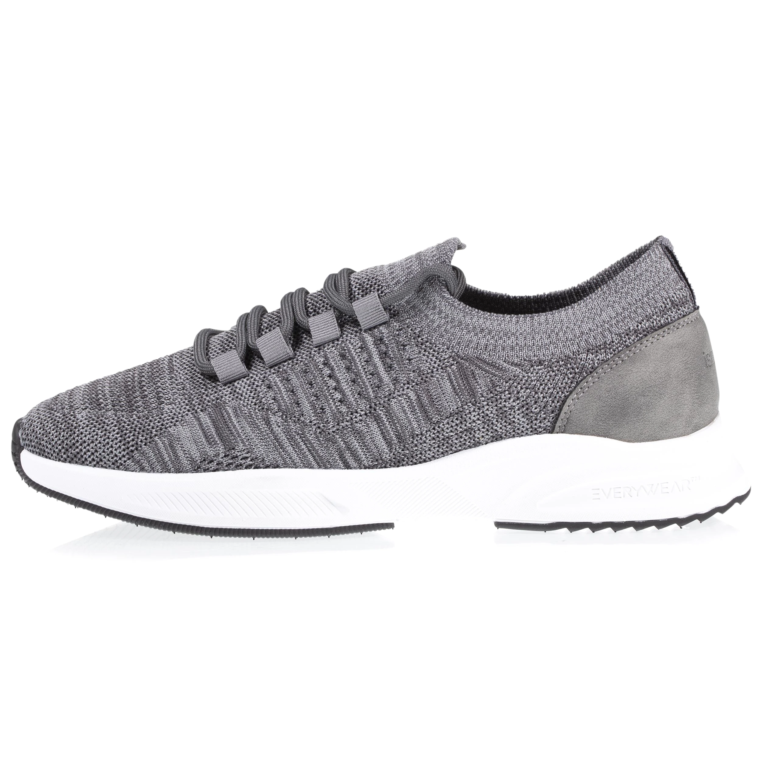 Baskets Confort Homme slip-on à lacets Gris