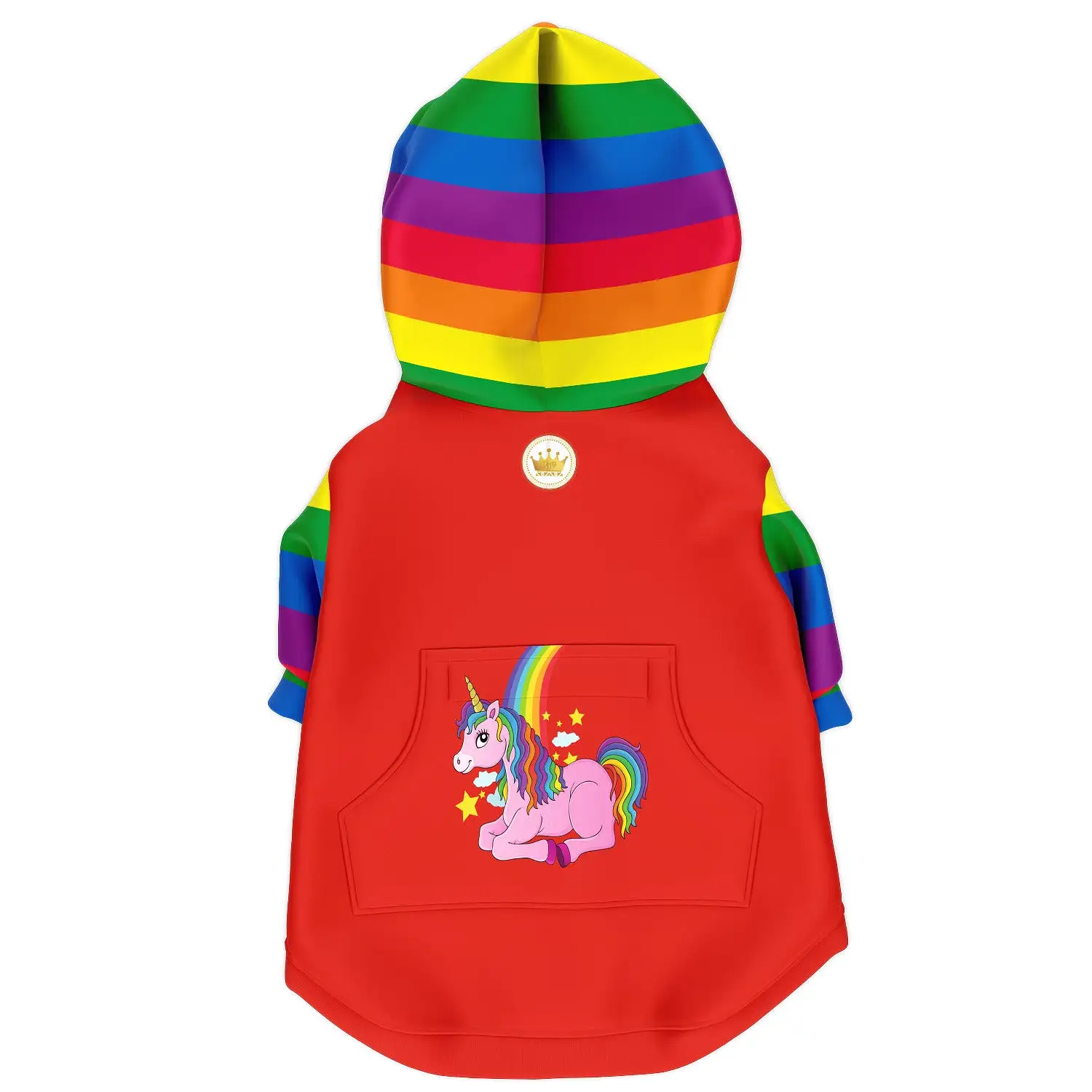 Be Unicorn Zip-Front Dog Jacket