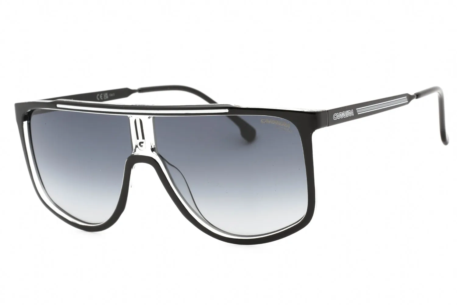 Carrera CARRERA 1056/S Sunglasses BLACK WHTE / DARK GREY SF