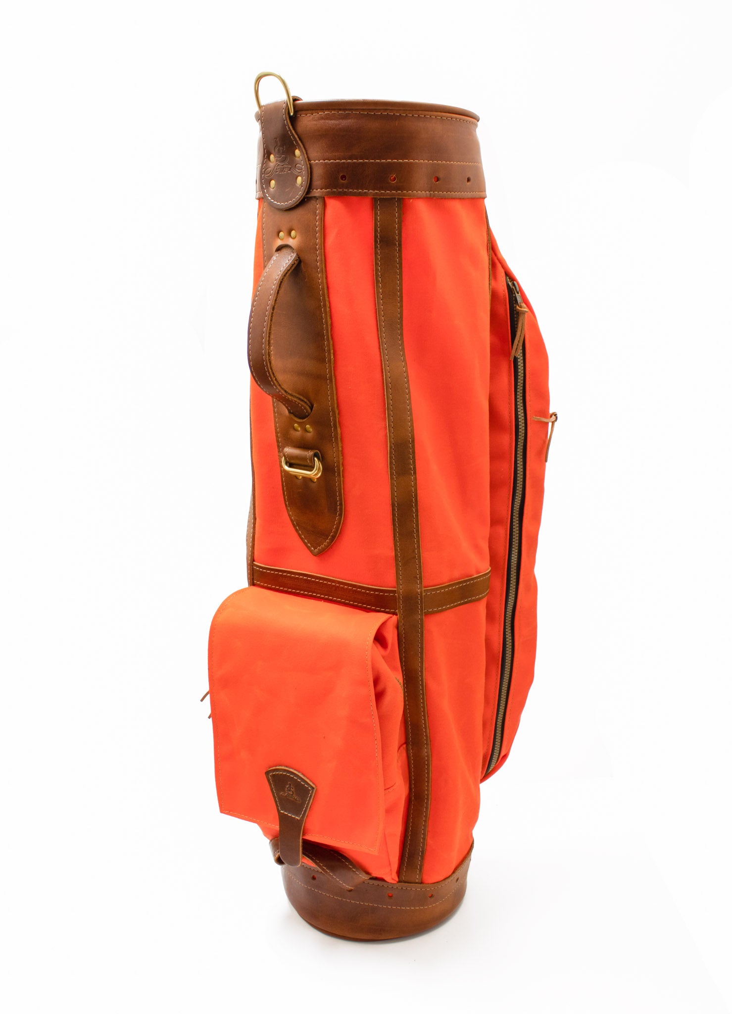 Custom Leather & Waxed Canvas Classic Staff Golf Bag