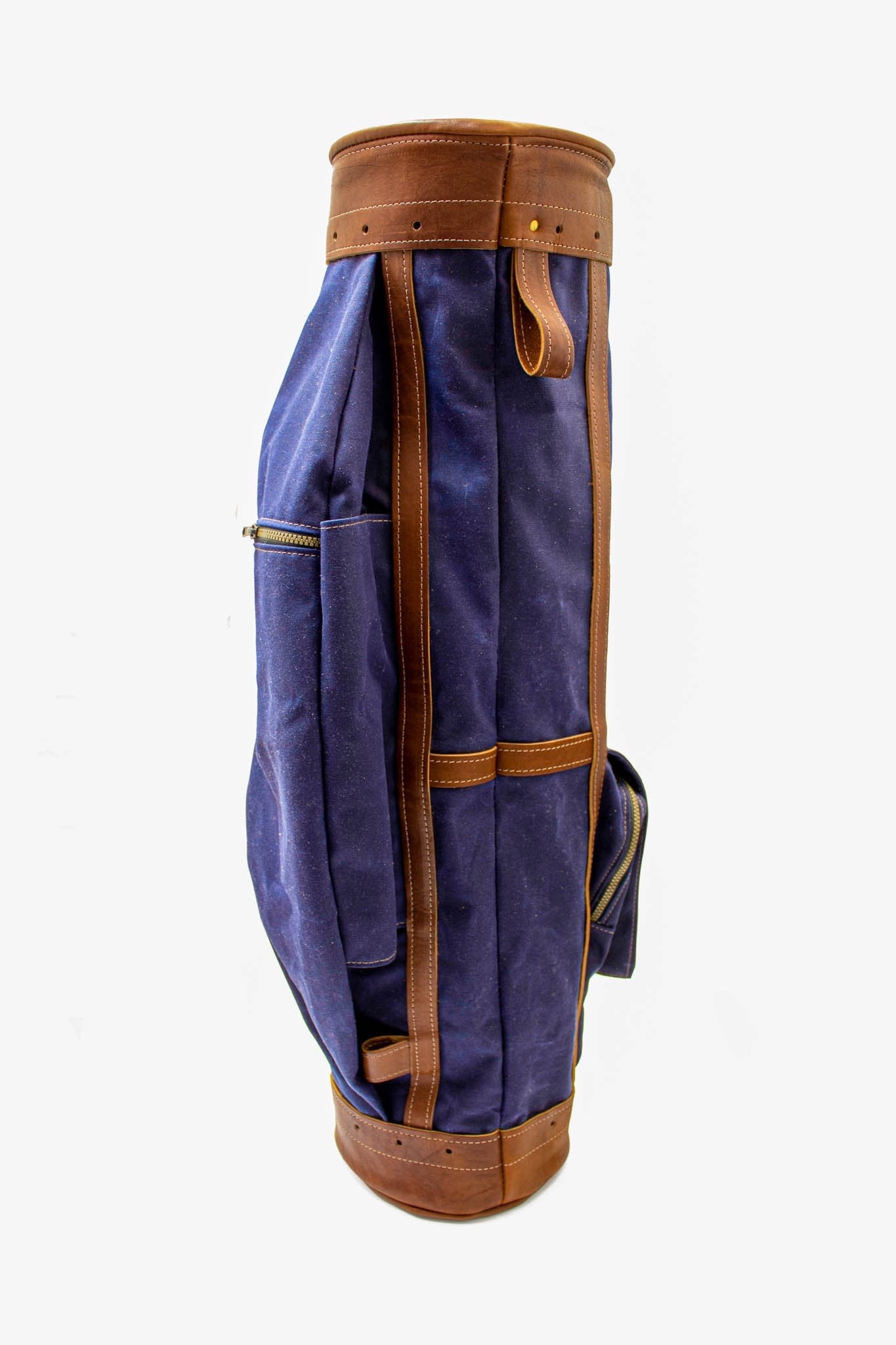 Custom Leather & Waxed Canvas Classic Staff Golf Bag