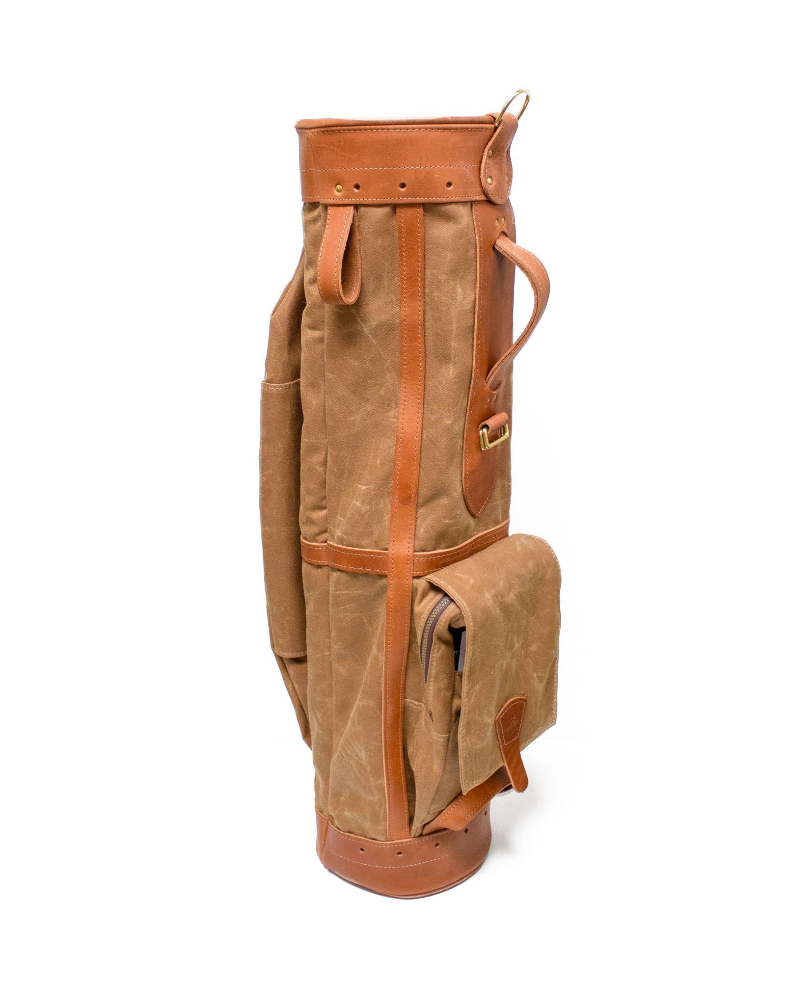 Custom Leather & Waxed Canvas Classic Staff Golf Bag