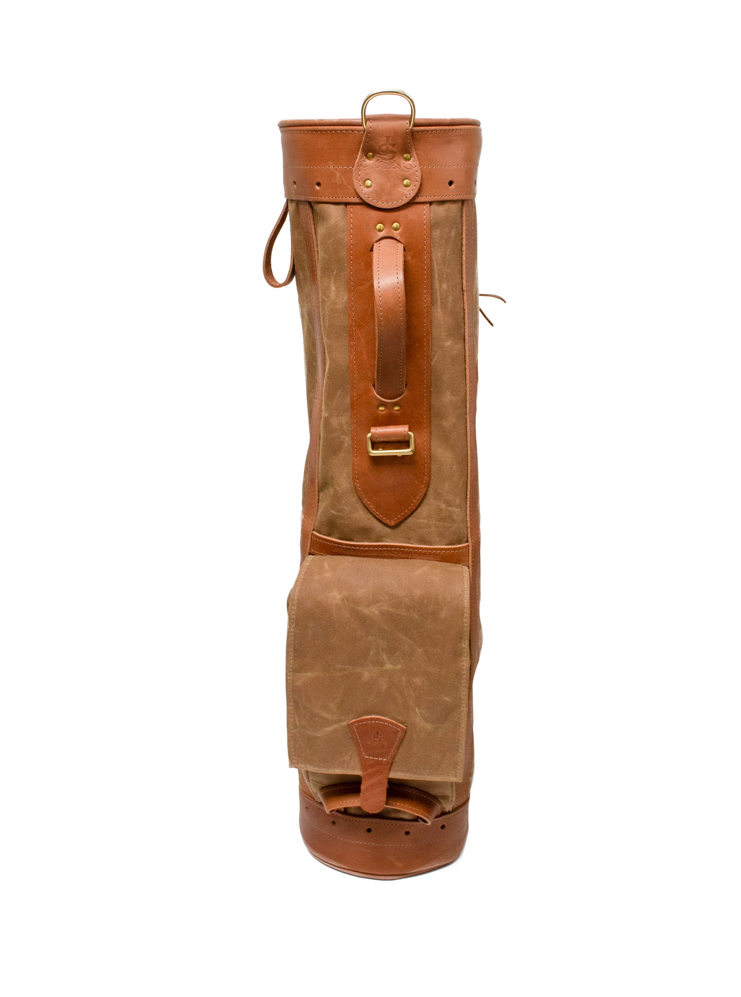 Custom Leather & Waxed Canvas Classic Staff Golf Bag