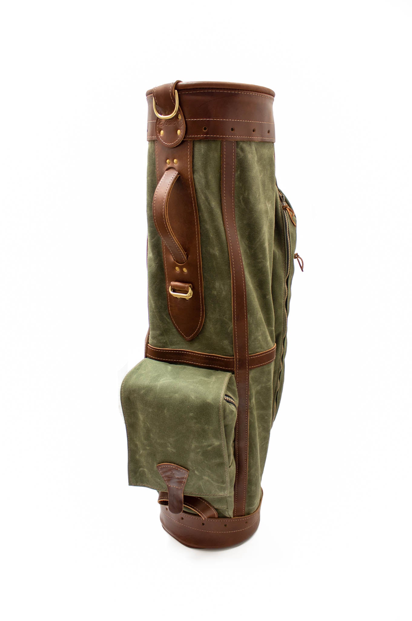 Custom Leather & Waxed Canvas Classic Staff Golf Bag