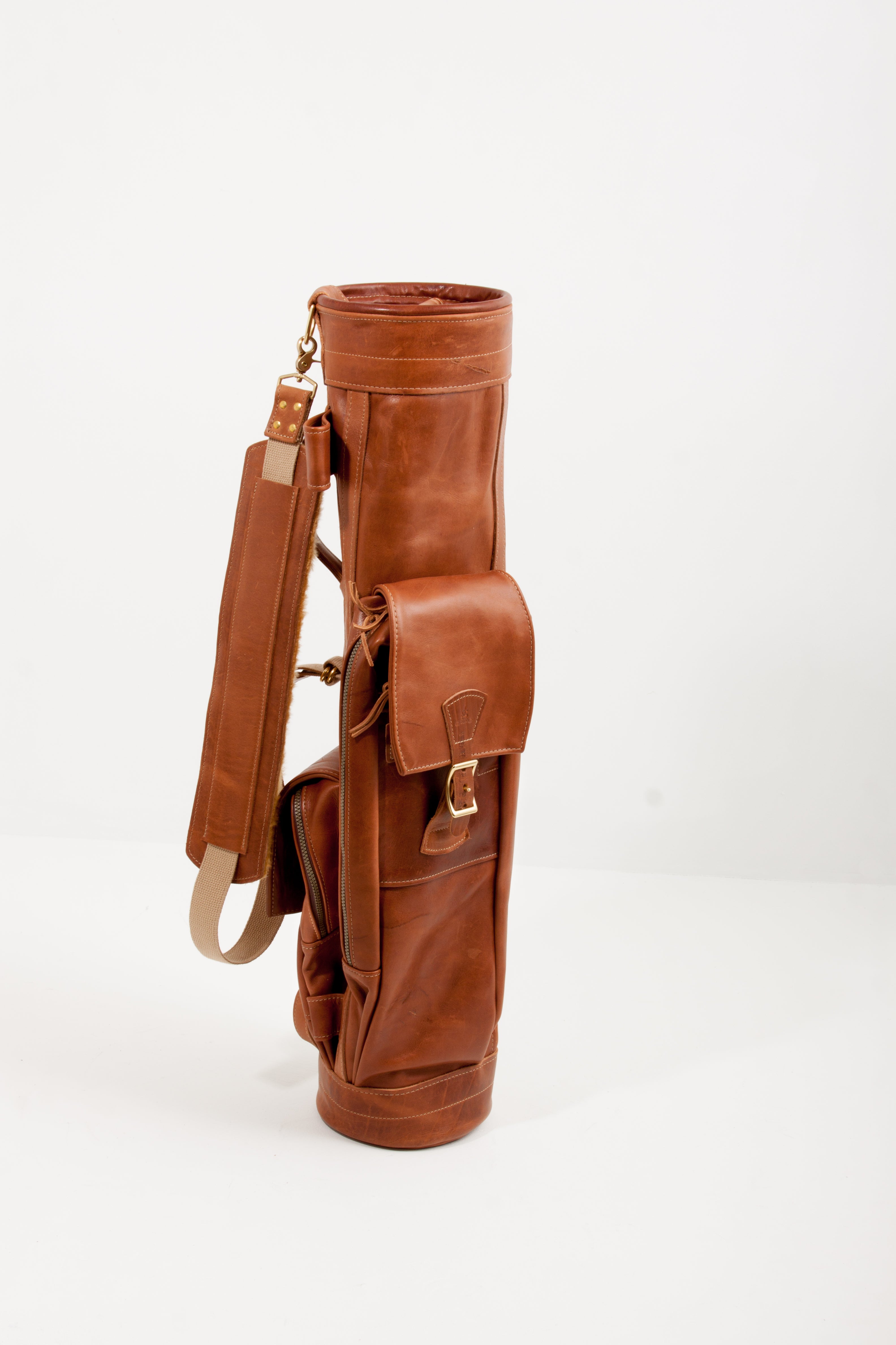 Custom Premium Leather Airliner Style Golf Bag