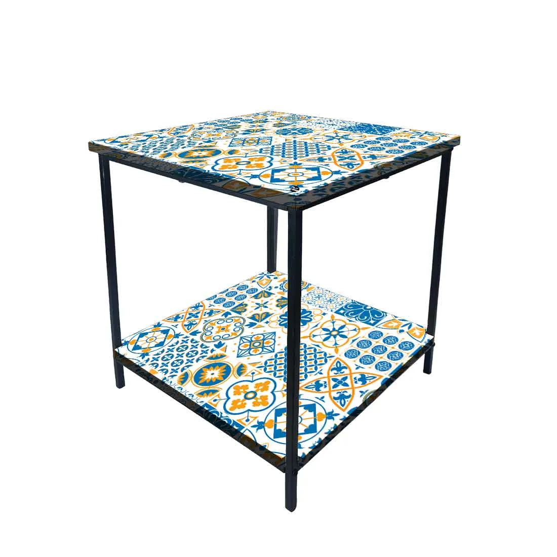 Designer Bedside Table for End Tables for Bedroom - Traditional Spanish Tiles