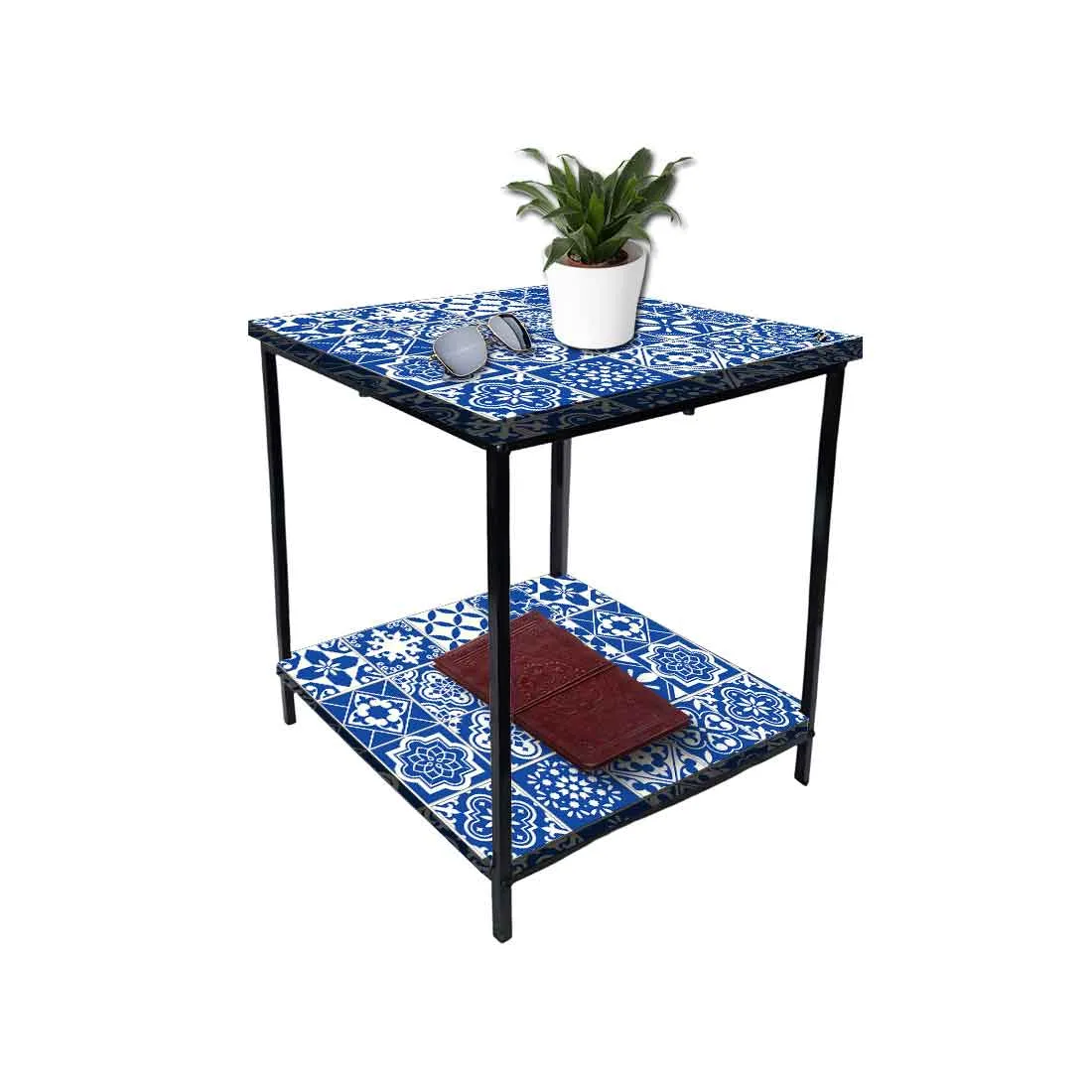 Designer Bedside Table for End Tables for Bedroom - Traditional Spanish Tiles