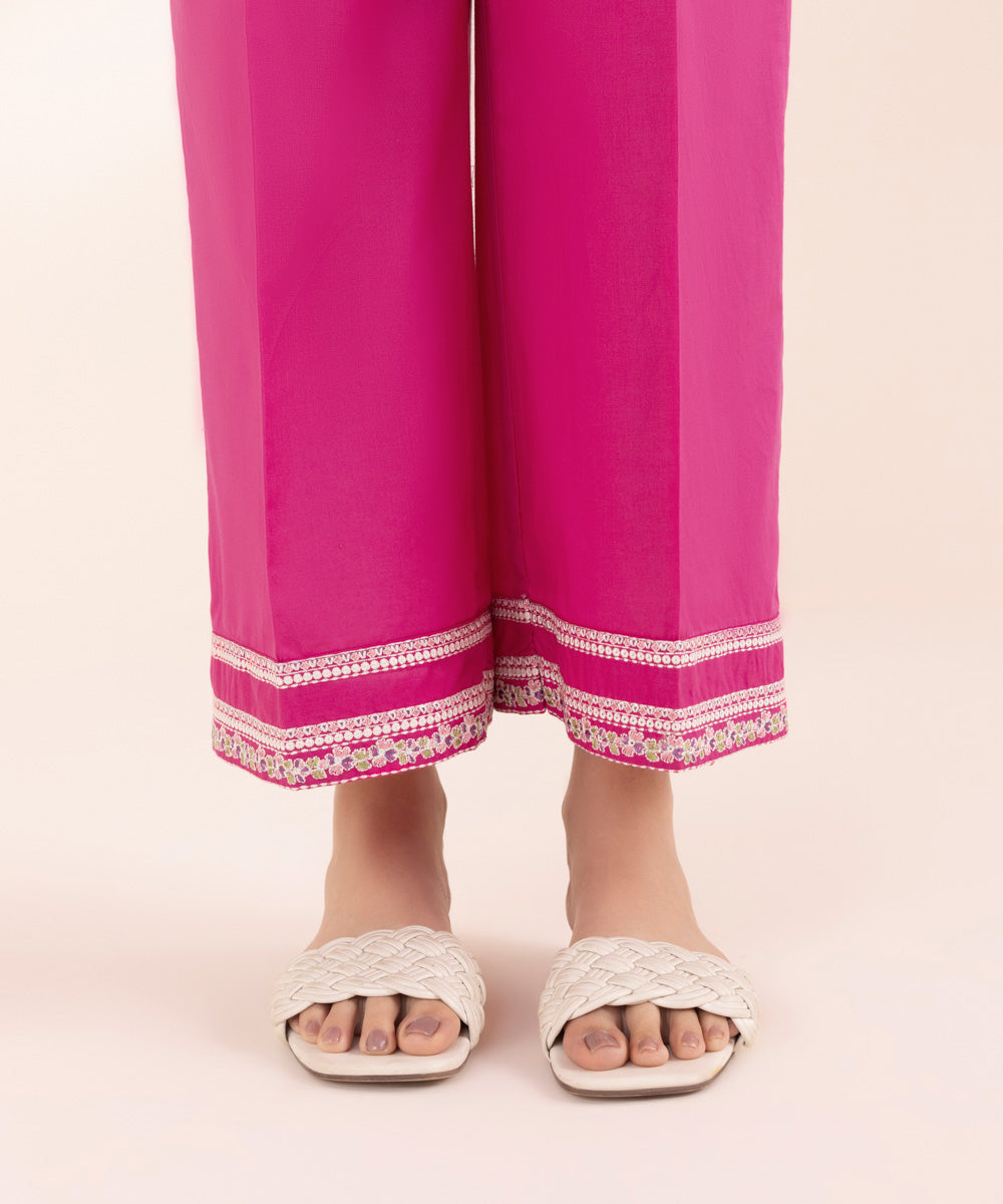 Embroidered Cambric Culottes