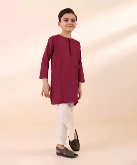 Embroidered Cambric Kurta