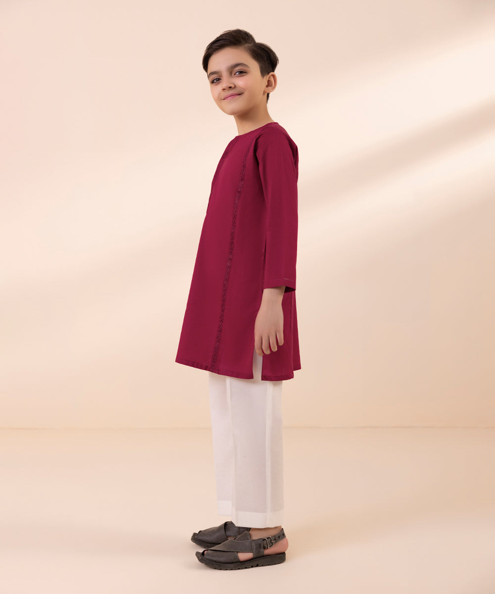 Embroidered Cambric Kurta