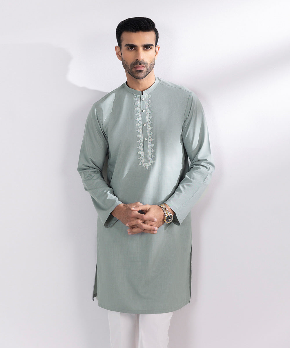 Embroidered Wash & Wear Kurta