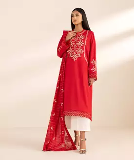 Embroidered Zari Voile Dupatta