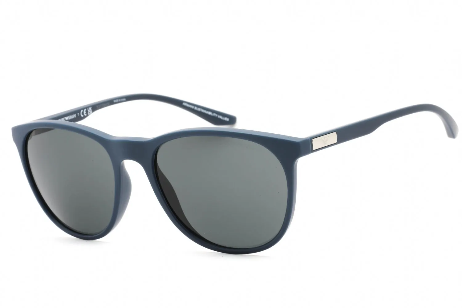 Emporio Armani 0EA4210 Sunglasses Matte Blue/Dark Grey