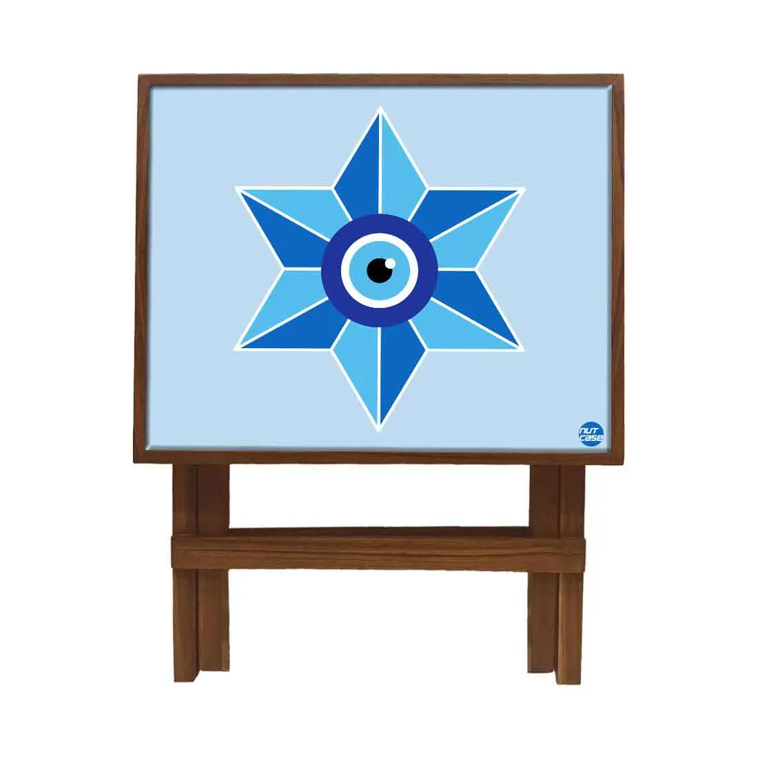 Foldable Wooden End Tables for Bedroom Living Room Decor - Evil Eye Protector