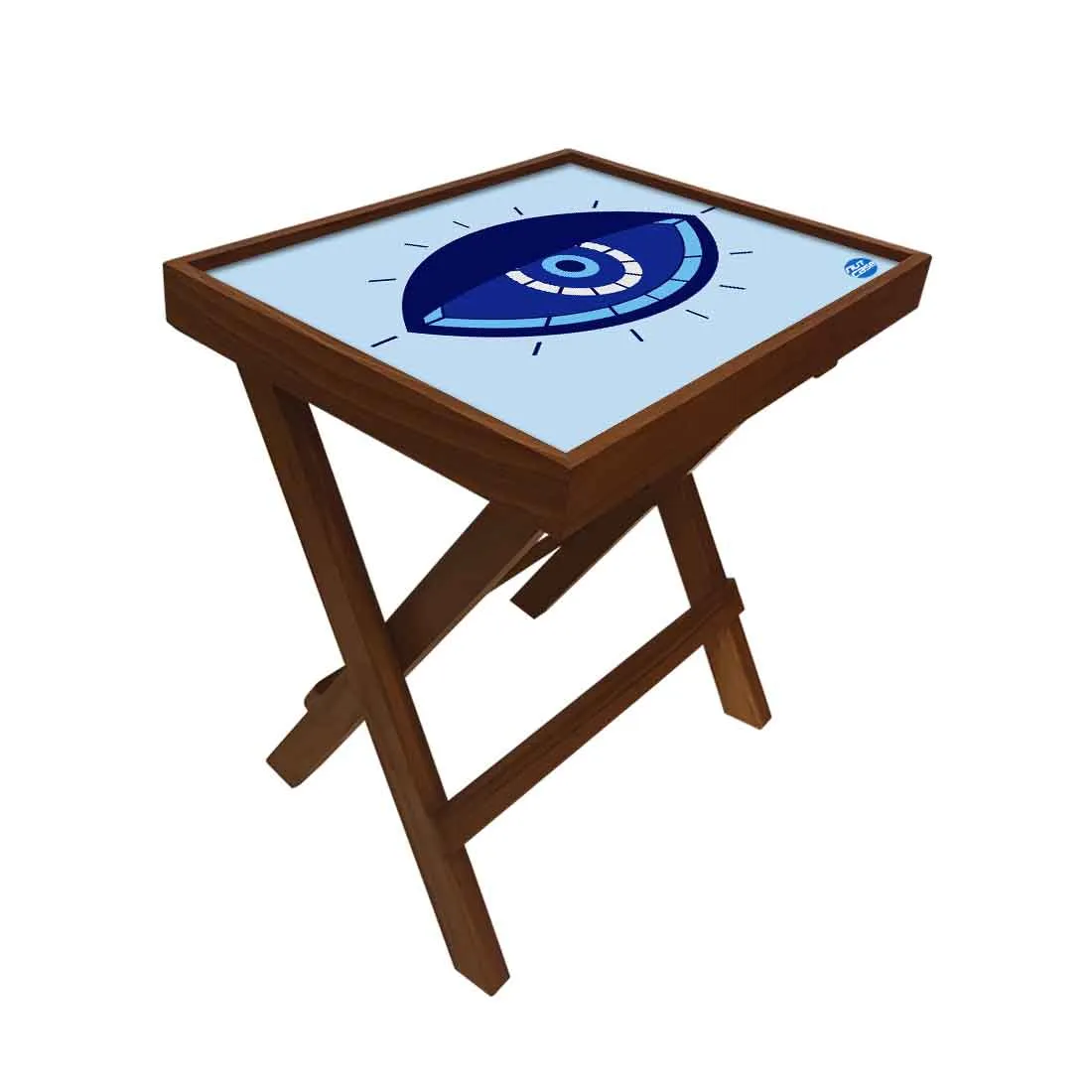 Folding Side Table for End Tables Bedroom Living Room - Evil Eye Protector