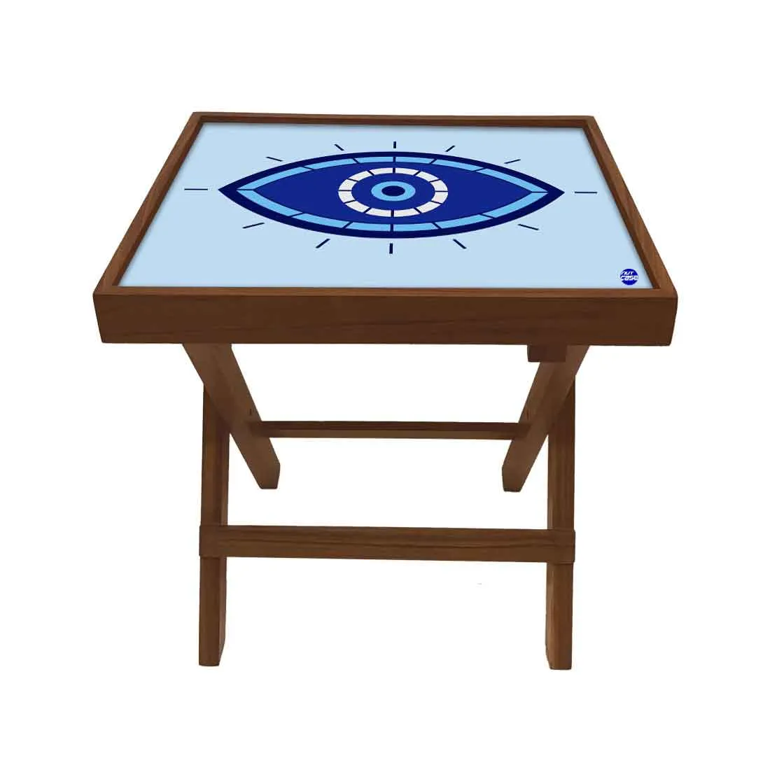 Folding Side Table for End Tables Bedroom Living Room - Evil Eye Protector